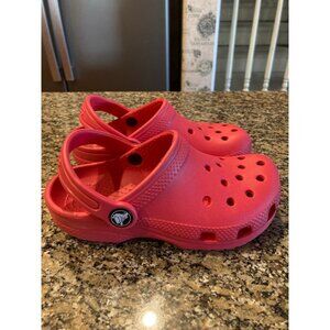 Red Kids Crocs Size 11C NWOT MSRP $39.95